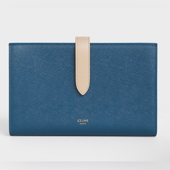 LARGE STRAP WALLET IN BICOLOUR GRAINED
CALFSKIN - Picture 1 of 9